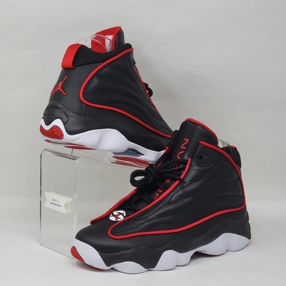 Nike Jordan Pro Strong Black University Red Sneakers DC7911-061 Youth Sz 6.5Y